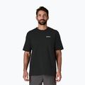 Herren Patagonia P-6 Logo Responsibili-Tee Trekking-T-Shirt schwarz