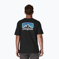 Herren Patagonia P-6 Logo Responsibili-Tee Trekking-T-Shirt schwarz 3