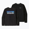 Patagonia P-6 Logo Responsibili Herren-Trekking-Longsleeve schwarz 3