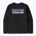 Patagonia P-6 Logo Responsibili Herren-Trekking-Longsleeve schwarz 5