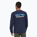 Herren Patagonia P-6 Logo Responsibili klassisch navy trekking Longsleeve 2