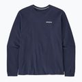 Herren Patagonia P-6 Logo Responsibili klassisch navy trekking Longsleeve 4