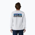 Herren Patagonia P-6 Logo Responsibili Longsleeve weiß 2