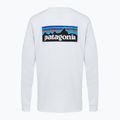 Herren Patagonia P-6 Logo Responsibili Longsleeve weiß 2