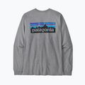 Patagonia P-6 Logo Responsibili gravel heather Longsleeve für Herren 4