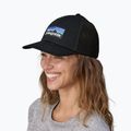 Patagonia P-6 Logo LoPro Trucker Kappe schwarz 7