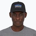 Patagonia P-6 Logo Trucker Kappe schwarz 3