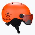 Skihelm Kinder Salomon Grom Visor orange L48369 4