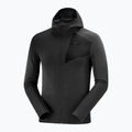 Herren Fleece-Sweatshirt Salomon Outline FZ Hoodie schwarz LC13683