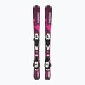 Kinder-Abfahrtsski Salomon Lux Jr S + C5 bordeau/pink