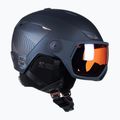 Skihelm Damen Salomon Icon LT Visor Photo Sigma S1-S3 dunkelblau L415298