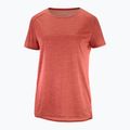 Wandershirt trekking Damen Salomon Outline Summer SS rot LC1789