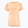 Wandershirt trekking Damen Salomon Outline Summer SS orange LC17945