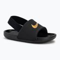 Schlappen Kinder Nike Kawa black/metallic gold