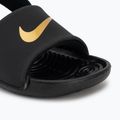 Schlappen Kinder Nike Kawa black/metallic gold 7