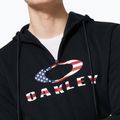 Herren Oakley Bark 2.0 Hoodie FZ schwarz/amerikanische Flagge Sweatshirt 6