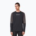 Radtrikot Herren Oakley Factory Pilot Mtb LS II schwarz-grau FOA44497
