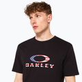 Herren Oakley O Bark 2.0 T-Shirt schwarz/amerikanische Flagge 5