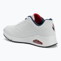 Schuhe Damen SKECHERS Uno Stand On Air white durabuck/navy/red trim/mesh 3