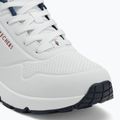 Schuhe Damen SKECHERS Uno Stand On Air white durabuck/navy/red trim/mesh 7
