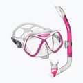 Schnorchelset Mares Ridley pink/white/clear