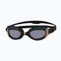 Schwimmbrille Zoggs Predator Flex Titanium Reactor S black/ gold/ reactor titanium