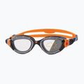 Zoggs Predator Flex Reactor grau/ orange/ Reaktor Rauch schwimmen Schwimmbrille