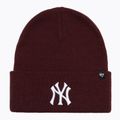Wintermütze 47 Brand MLB New York Yankees Haymaker dark maroon
