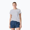 Damen-Trekking-T-Shirt Patagonia P-6 Logo Responsibili-Tee weiß