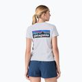 Damen-Trekking-T-Shirt Patagonia P-6 Logo Responsibili-Tee weiß 3