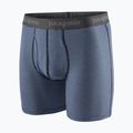 Patagonia Herren Essential Boxer Briefs 6" Fathom Stripe/New Navy