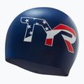 Schwimmkappe TYR USA Silicone navy