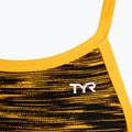 Einteiliger Badeanzug Damen TYR Fizzy Diamondfit schwarz-gold DFIZ_8_28 3