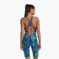 Damen-Einteiler Badeanzug TYR Thresher Open Back Hyperblitz blue/green 2