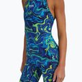 Damen-Einteiler Badeanzug TYR Thresher Open Back Hyperblitz blue/green 7