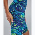 Damen-Einteiler Badeanzug TYR Thresher Open Back Hyperblitz blue/green 8