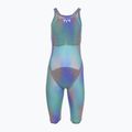 Damen-Einteiler Badeanzug TYR Avictor Luminins Closed Back elec lime