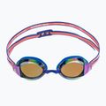 Damen-Schwimmbrille TYR Blackops 140 Ev Racing verspiegelt blau/coral 2