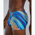 Schwimm Boxershorts Herren TYR Durafast Elite Riptidal Square Leg teal/orange 7