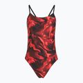 Damen-Einteiliger Badeanzug TYR Durafast Elite Waveform Cutoutfit red