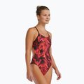 Damen-Einteiliger Badeanzug TYR Durafast Elite Waveform Cutoutfit red 6