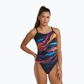 Einteiliger Damen-Badeanzug Tyr Durafast Elite Magmata Cutoutfit gold/multi/rainbow