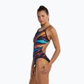 Einteiliger Damen-Badeanzug Tyr Durafast Elite Magmata Cutoutfit gold/multi/rainbow 3