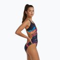 Einteiliger Damen-Badeanzug Tyr Durafast Elite Magmata Cutoutfit gold/multi/rainbow 4