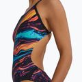 Einteiliger Damen-Badeanzug Tyr Durafast Elite Magmata Cutoutfit gold/multi/rainbow 8
