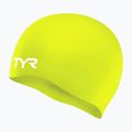 Kinder-Schwimmkappe TYR Wrinkle-Free Silicone limelight