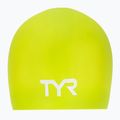 Badekappe TYR Long Hair Wrinkle Free Silicone limelight