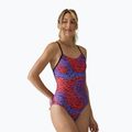 Damen-Einteiler Badeanzug Tyr Cutoutfit Hodori orange/purple 3