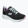 Damen Trainingsschuhe SKECHERS Arch Fit Comfy Wave schwarz/lavendel 7