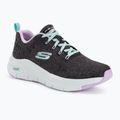 Damen Trainingsschuhe SKECHERS Arch Fit Comfy Wave schwarz/lavendel